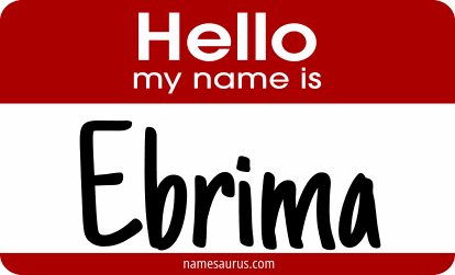 Hello my name is Ebrima png download