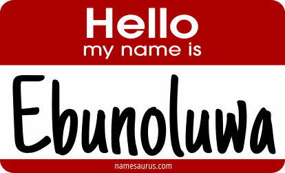 Hello my name is Ebunoluwa png download
