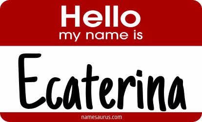 Hello my name is Ecaterina png download