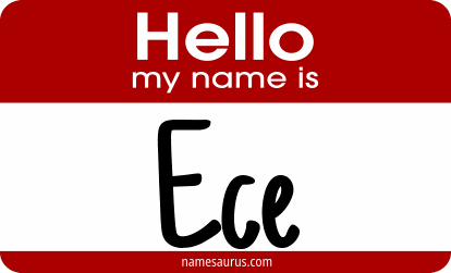 Hello my name is Ece png download