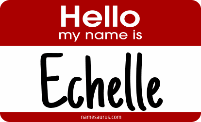 Hello my name is Echelle png download