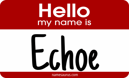 Hello my name is Echoe png download