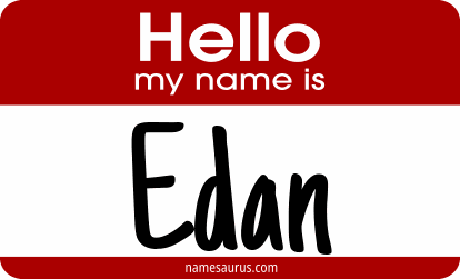 Hello my name is Edan png download