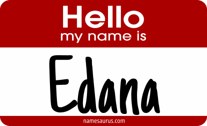 Hello my name is Edana png download