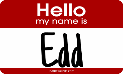 Hello my name is Edd png download