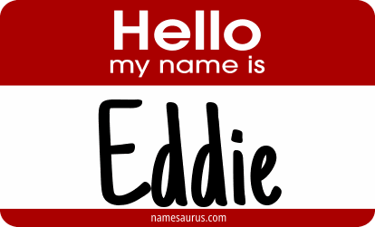 Hello my name is Eddie png download