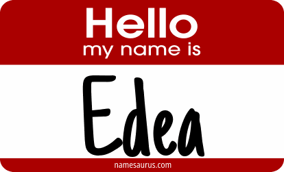 Hello my name is Edea png download
