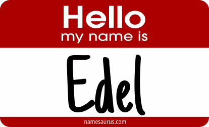 Hello my name is Edel png download