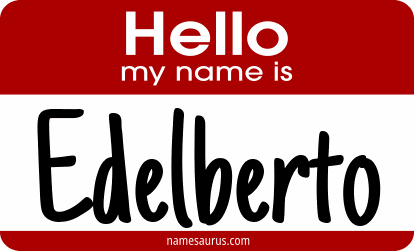 Hello my name is Edelberto png download