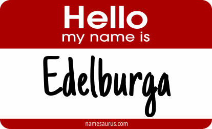 Hello my name is Edelburga png download