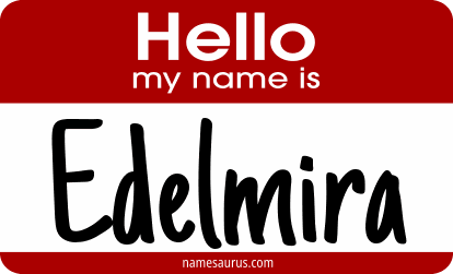Hello my name is Edelmira png download