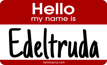 Hello my name is Edeltruda png download