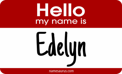 Hello my name is Edelyn png download