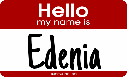 Hello my name is Edenia png download