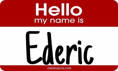 Hello my name is Ederic png download