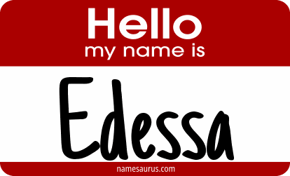 Hello my name is Edessa png download