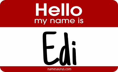 Hello my name is Edi png download