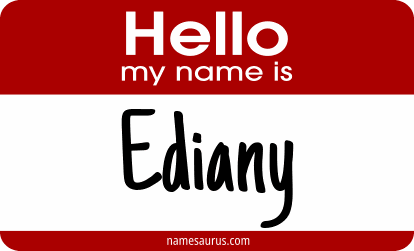Hello my name is Ediany png download