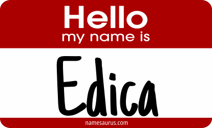 Hello my name is Edica png download