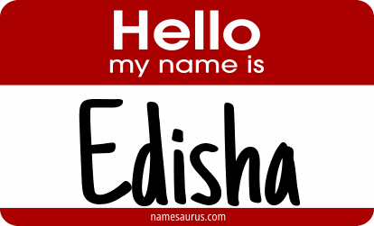 Hello my name is Edisha png download