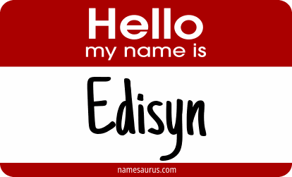 Hello my name is Edisyn png download