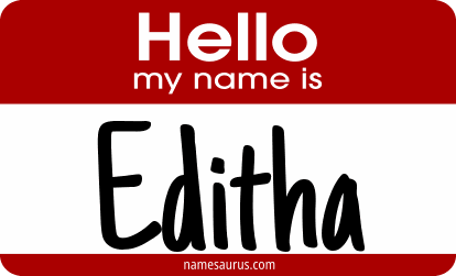 Hello my name is Editha png download