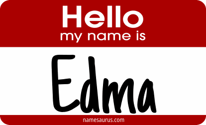 Hello my name is Edma png download
