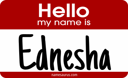 Hello my name is Ednesha png download