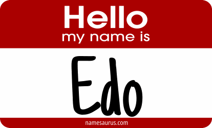 Hello my name is Edo png download