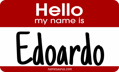 Hello my name is Edoardo png download