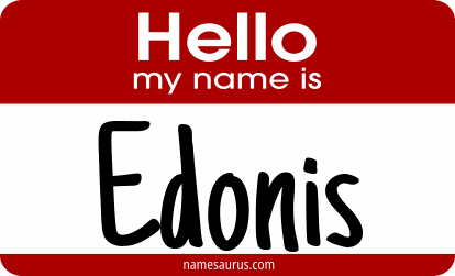 Hello my name is Edonis png download
