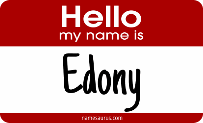 Hello my name is Edony png download