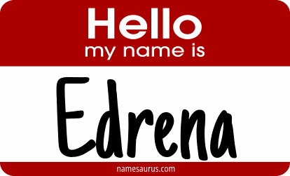 Hello my name is Edrena png download