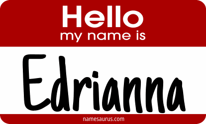 Hello my name is Edrianna png download