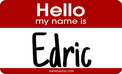 Hello my name is Edric png download