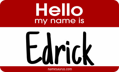 Hello my name is Edrick png download