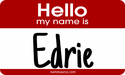 Hello my name is Edrie png download