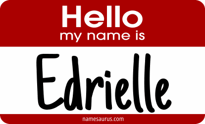 Hello my name is Edrielle png download