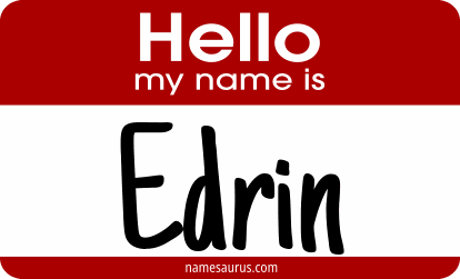 Hello my name is Edrin png download