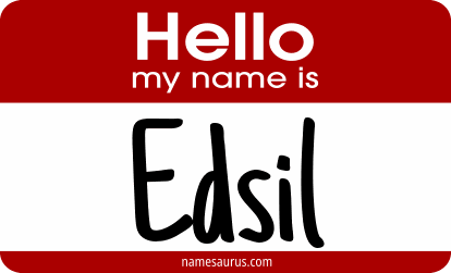 Hello my name is Edsil png download