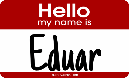 Hello my name is Eduar png download