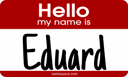 Hello my name is Eduard png download
