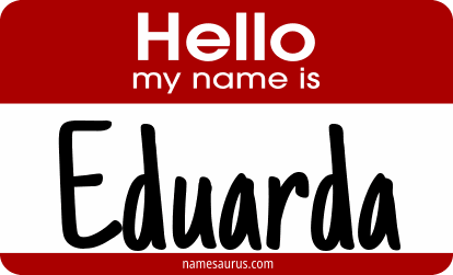 Hello my name is Eduarda png download
