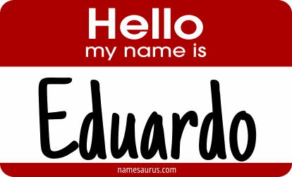 Hello my name is Eduardo png download