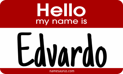 Hello my name is Edvardo png download