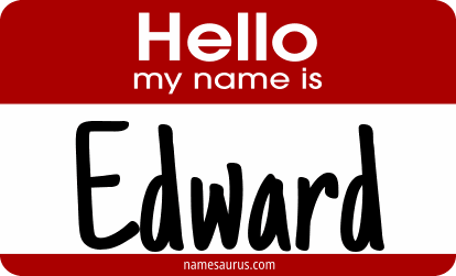 Hello my name is Edward png download