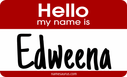 Hello my name is Edweena png download