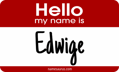 Hello my name is Edwige png download