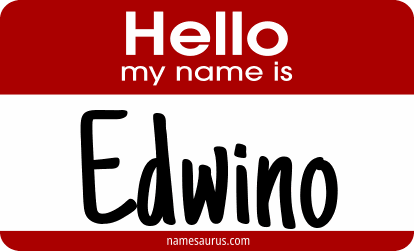 Hello my name is Edwino png download