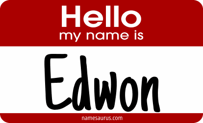 Hello my name is Edwon png download
